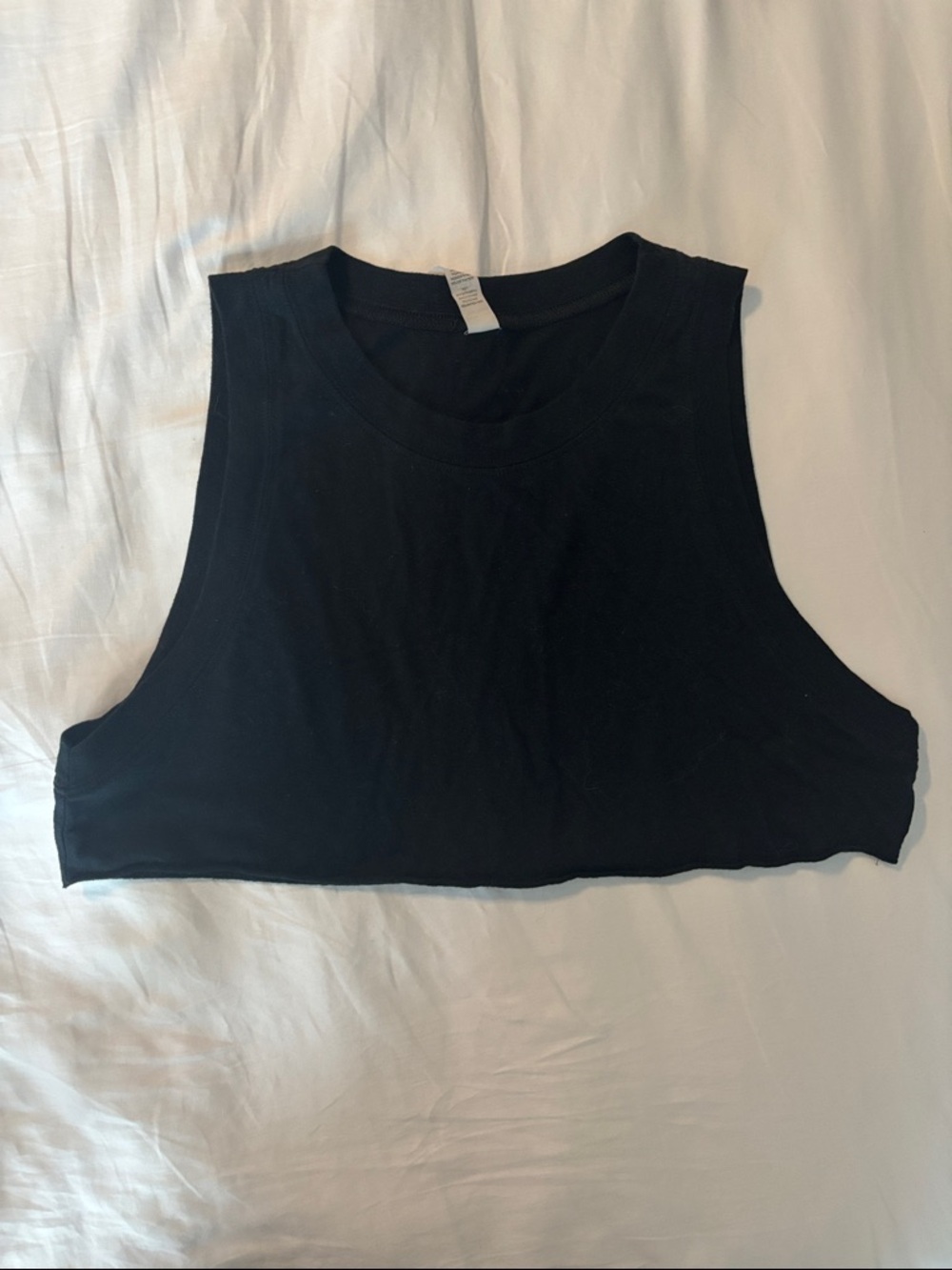 ALO Yoga Black Crop Muscle Tank